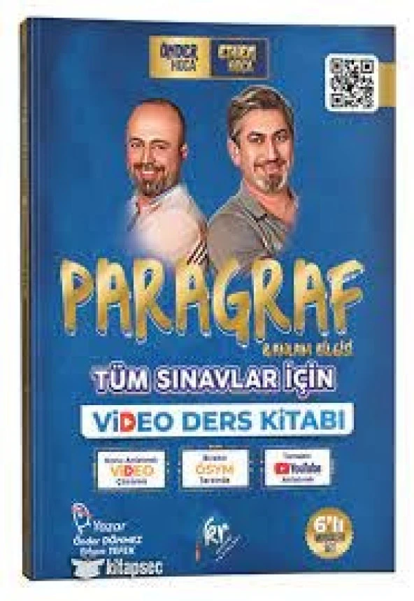 Önder Hoca & Ethem Hoca Tüm Sınavlar Için Paragraf ve Anlam Bilgisi Video Ders Kitabı KR Akademi - 1
