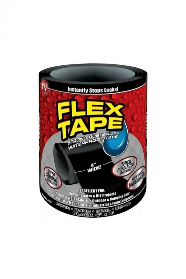 Flex Tape Suya Dayanıklı Su Geçirmez Sızdırmaz Tamir Bandı - 1