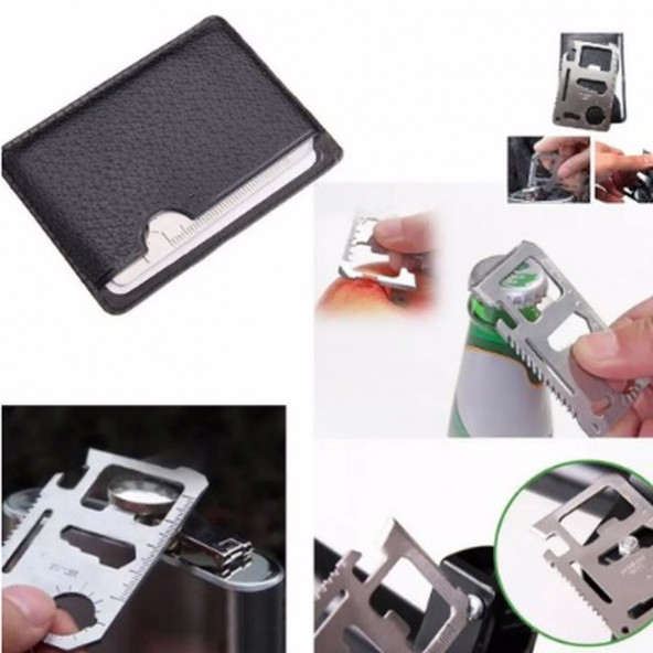 Pratik Çelik Acil Durum Kartı Survival Kit (11 in 1) - 3