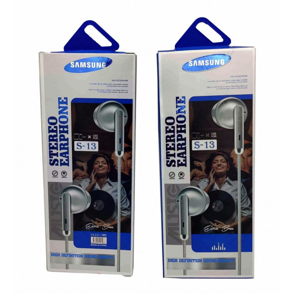 Samsung S-13 Kablolu Mikrofonlu Telefon Kulaklığı 3,5 mm