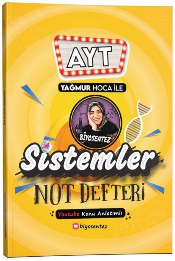 AYT Biyosentez Sistemler Not Defteri Tamamı El Yazılı Yağmur Hoca