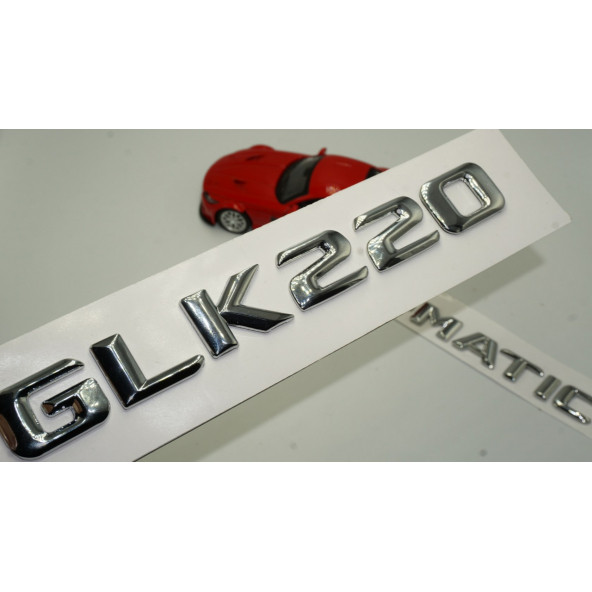 Benz GLK 220 4Matic Bagaj Krom Metal 3M 3D Yazı Logo ürün görseli 1