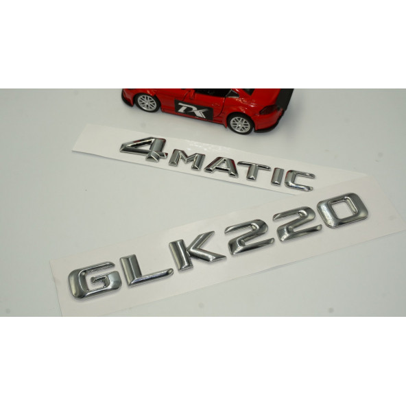 Benz GLK 220 4Matic Bagaj Krom Metal 3M 3D Yazı Logo - Resim 2