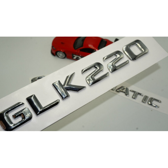 Benz GLK 220 CDI 4Matic Bagaj Krom Metal 3M 3D Yazı Logo