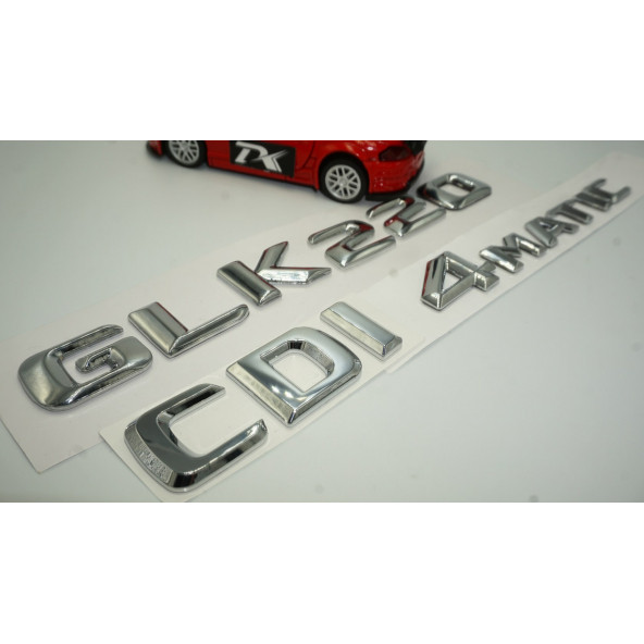 Benz GLK 220 CDI 4Matic Bagaj Krom Metal 3M 3D Yazı Logo - 3