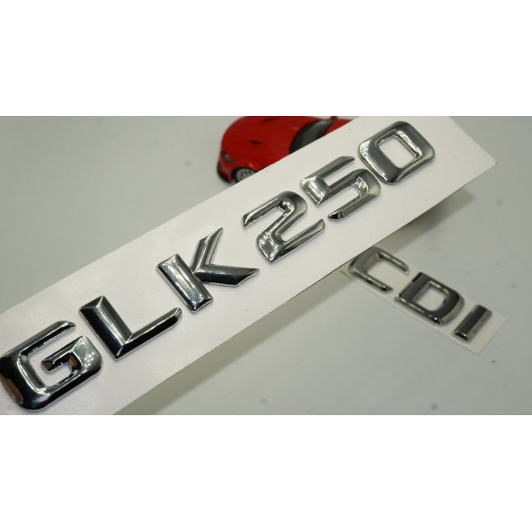 Benz GLK 250 CDI Bagaj Krom Metal 3M 3D Yazı Logo