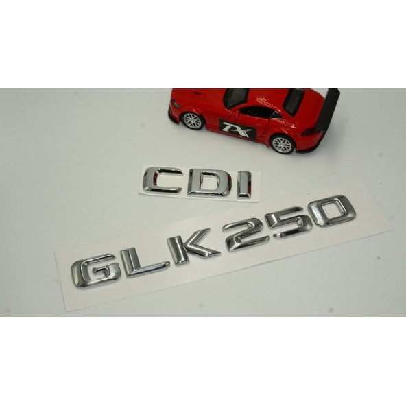 Benz GLK 250 CDI Bagaj Krom Metal 3M 3D Yazı Logo - 2