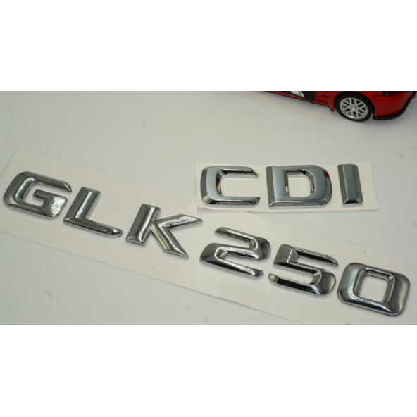 Benz GLK 250 CDI Bagaj Krom Metal 3M 3D Yazı Logo - 3