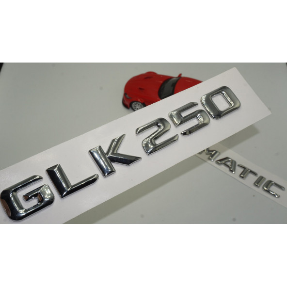 Benz GLK 250 4Matic Bagaj Krom Metal 3M 3D Yazı Logo