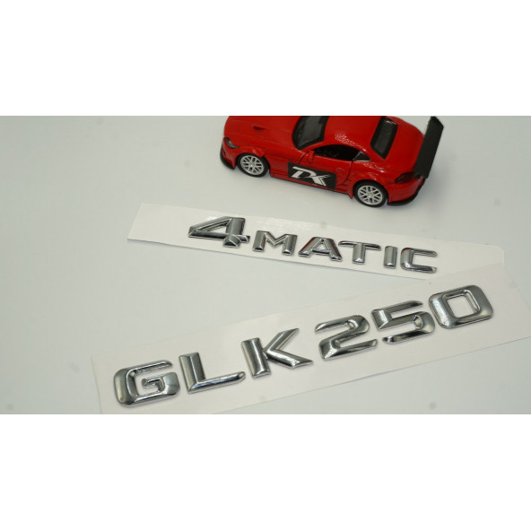 Benz GLK 250 4Matic Bagaj Krom Metal 3M 3D Yazı Logo - 2