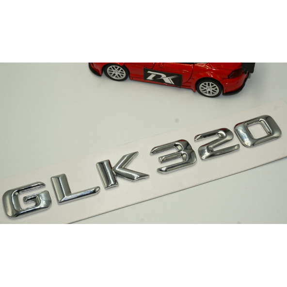 GLK 320 Bagaj Krom Metal 3M 3D Yazı Logo - 3