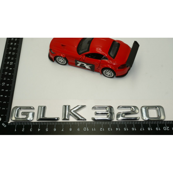 GLK 320 Bagaj Krom Metal 3M 3D Yazı Logo - 5