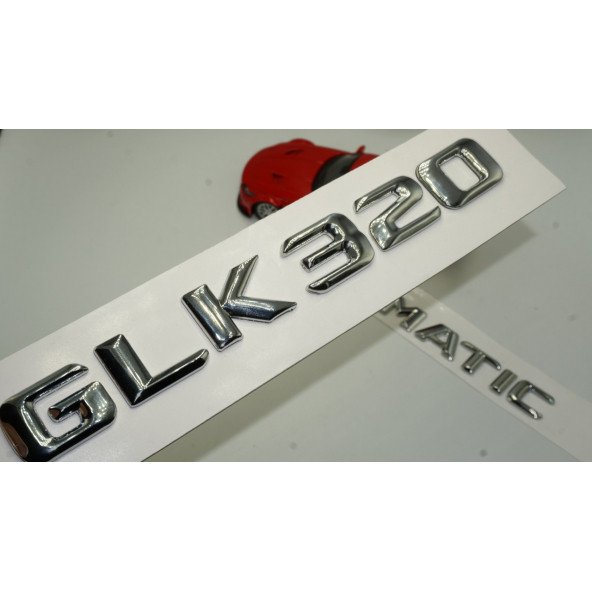 Benz GLK 320 4Matic Bagaj Krom Metal 3M 3D Yazı Logo ürün görseli