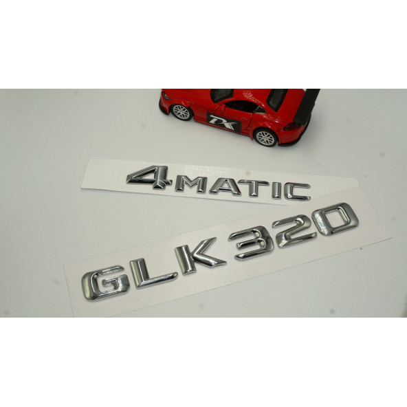 Benz GLK 320 4Matic Bagaj Krom Metal 3M 3D Yazı Logo - Resim 2