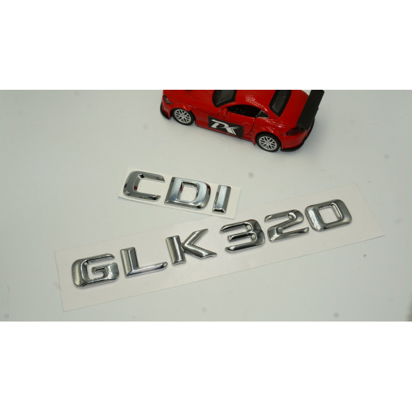 Benz GLK 320 CDI Bagaj Krom Metal 3M 3D Yazı Logo - 2