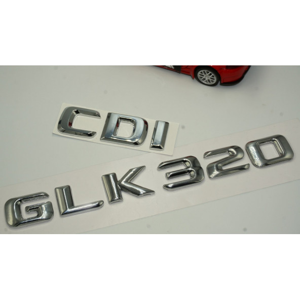 Benz GLK 320 CDI Bagaj Krom Metal 3M 3D Yazı Logo - 3