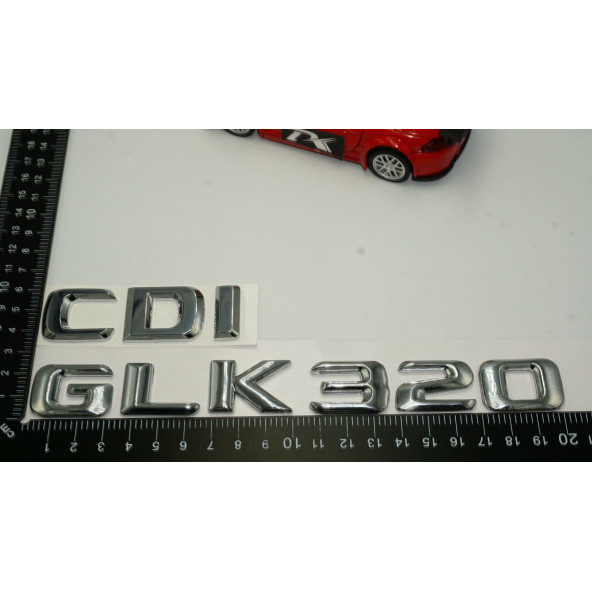 Benz GLK 320 CDI Bagaj Krom Metal 3M 3D Yazı Logo - 4