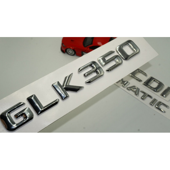 Benz GLK 350 CDI 4Matic Bagaj Krom Metal 3M 3D Yazı Logo