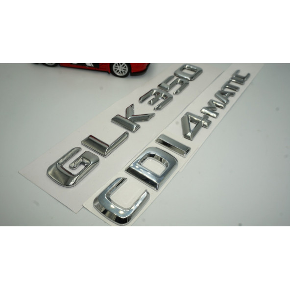 Benz GLK 350 CDI 4Matic Bagaj Krom Metal 3M 3D Yazı Logo - 3
