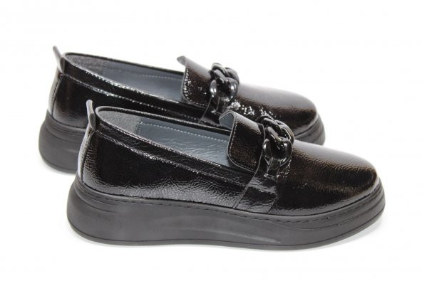 CASSO ORTOPEDİK YÜKSEK TABAN BAĞSIZ KOLAY GİYİM ZİNCİR TOKA DETAY KADIN GÜNLÜK CASUAL AYAKKABI - 10