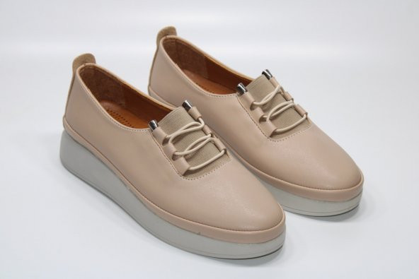 LADYPARK ORTOPEDİK HAFİF TABAN LASTİK BAĞCIKLI STREÇLİ KOLAY GİYİM KADIN GÜNLÜK RAHAT AYAKKABI - 2