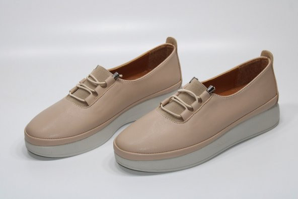 LADYPARK ORTOPEDİK HAFİF TABAN LASTİK BAĞCIKLI STREÇLİ KOLAY GİYİM KADIN GÜNLÜK RAHAT AYAKKABI - 4