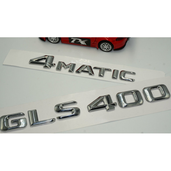 Benz GLS 400 4Matic Bagaj Krom Metal 3M 3D Yazı Logo - Resim 3