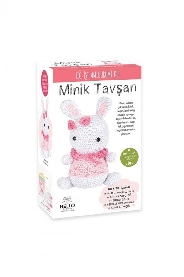 Kadın Tuva Tığ Işi Amigurumi Kit Minik Tavşan