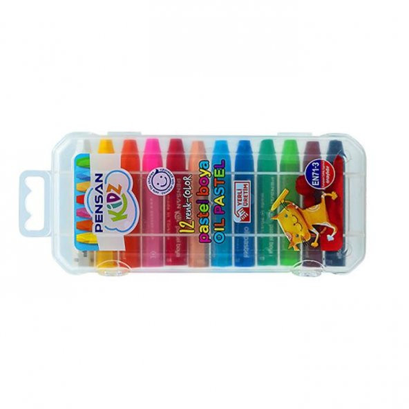 Pensan Pastel Boya Kidz Pratik Kutulu 12 Renk 99967
