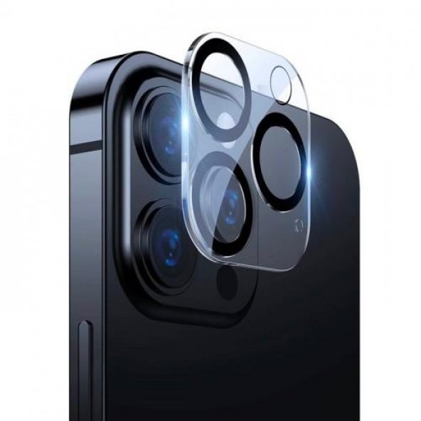 Baseus 2 Adet Set 0.3MM iPhone 13 Pro, 13 Pro Max Ful Kaplama Kamera Koruyucu, Çizilmez, Toz Tutmaz