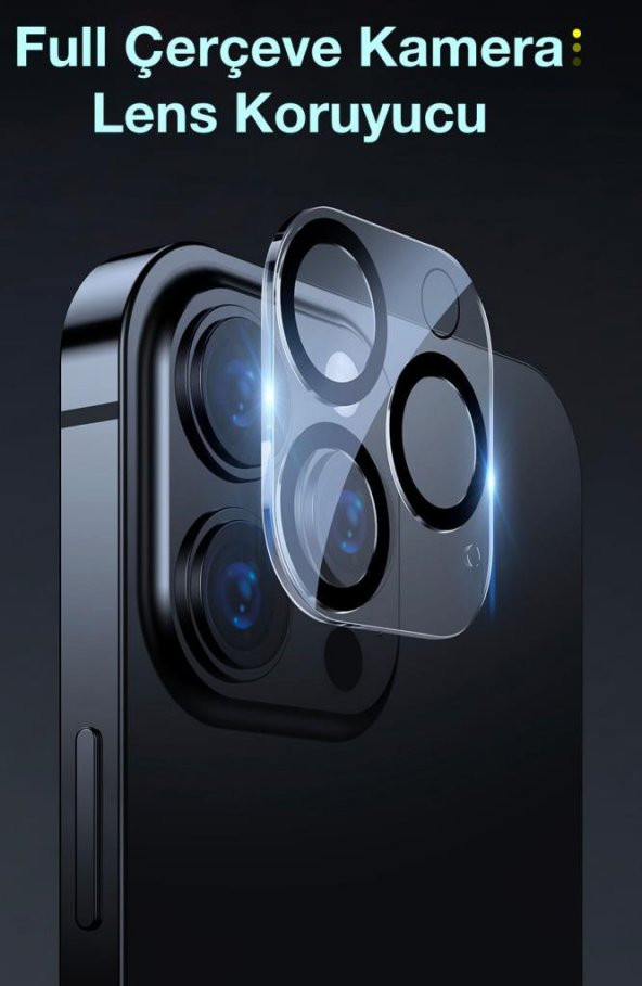 Baseus 2 Adet Set 0.3MM iPhone 13 Pro, 13 Pro Max Ful Kaplama Kamera Koruyucu, Çizilmez, Toz Tutmaz - 2