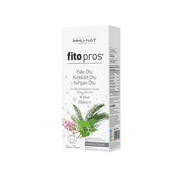 İmmu-Nat Fito Pros Yakı Otu Kırkkilit Otu Isırgan Otu Sıvı Ekstraktı 250 ml