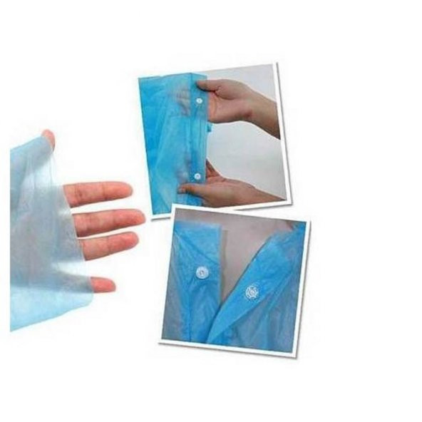 Tek Kullanımlık Çıtçıtlı Yağmurluk ( 5 Adet ) - 3