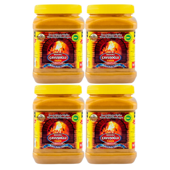 4 x Çavuşoğlu Odun Ateşinde Kepeksiz Bozkır Tahini 930g