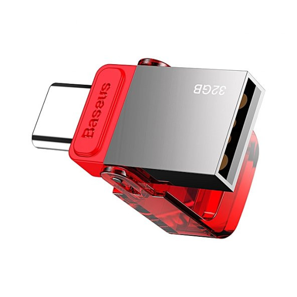 Baseus Red-Hat Serisi Type-C USB 32GB Flash Disk Bellek Kırmızı