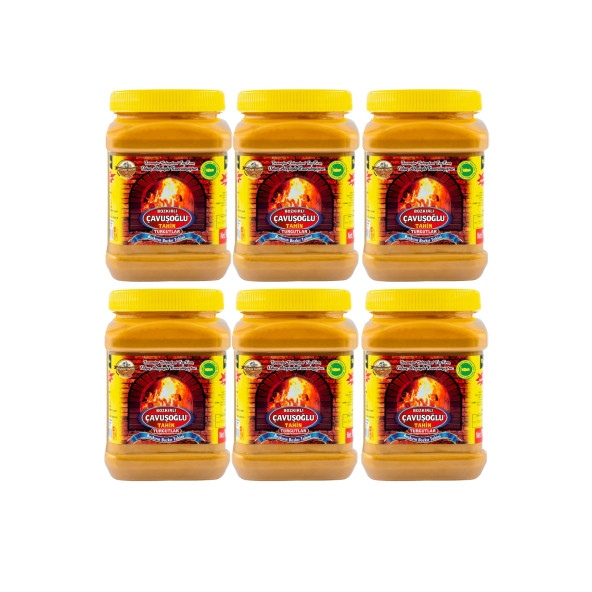 6 x Çavuşoğlu Odun Ateşinde Kepeksiz Bozkır Tahini 930g