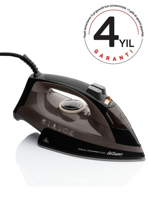 Arzum Ar6030-K Steampro Plus 2400 W Buharlı Ütü Kahverengi