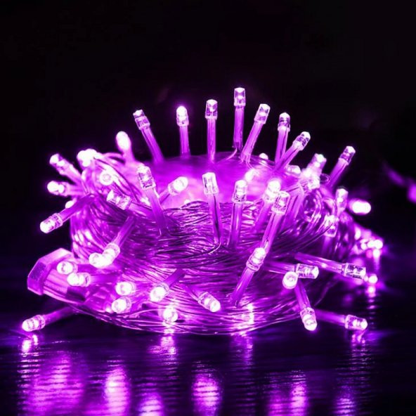 PURPLE COLORS LED LİGHT 10 METRE MOR LED IŞIK MOR İP LED IŞIK MOR KABLO IŞIK 220V FİŞLİ MOR IŞIK