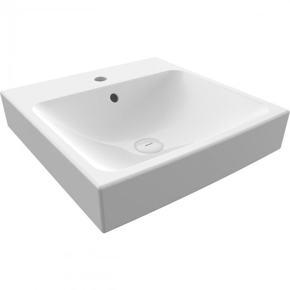 Bocchi Scala TezgahÜstü Lavabo 48x48 Parlak Beyaz 1076-001-0126