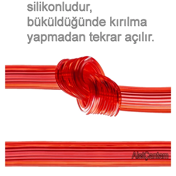 ALETÇANTAM SİLİKONLU BAHÇE HORTUMU YUMUŞAK KIRILMAZ - 1/2 - 2