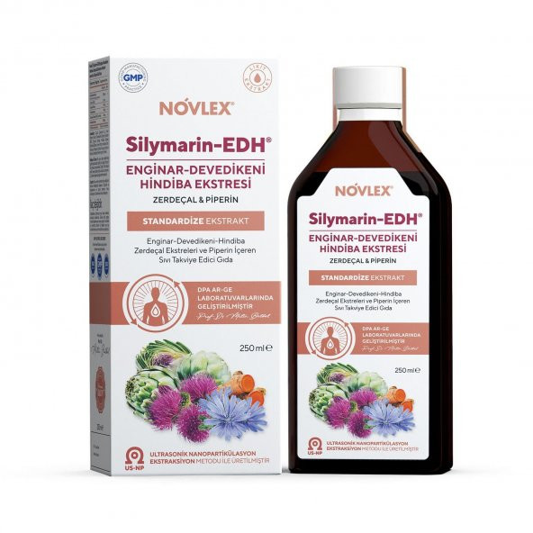 Novlex Silymarin-EDH Enginar, Devedikeni, Hindiba Ekstresi 250ml