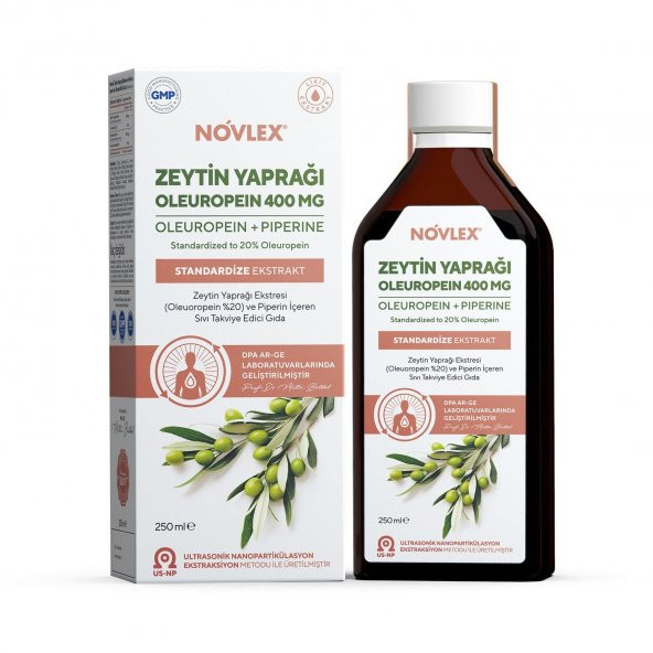 Novlex Zeytin Yaprağı Ekstresi ve Piperin 250 ml