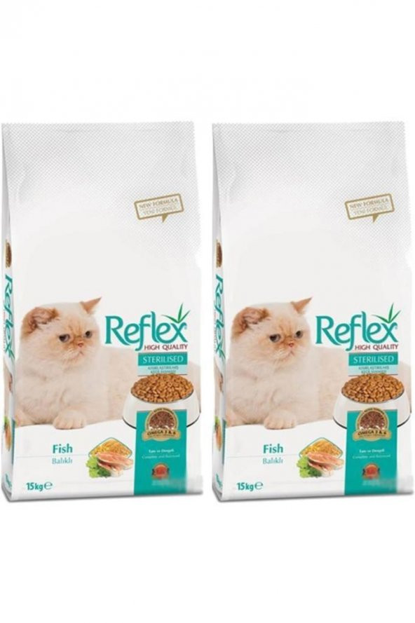 Reflex Somonlu Kısırlaştırılmış Kedi Maması 15kg 2 Adet