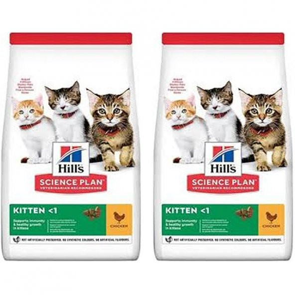 HillS Kitten Tavuklu Yavru Kedi Maması 1,5 Kg 2 Adet