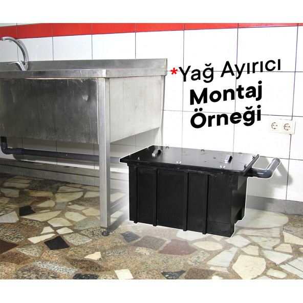 Tankplast 0.2 Lt Sn Yağ Tutucu-Yağ Ayırıcı-Tezgah Altı Polietilen (HDPE)Yerli Üretim - 3