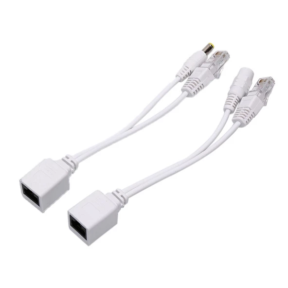 Pasif PoE Enjektör Kablo Seti rj45 ile  pasif poe adaptör uzatma seti - 3