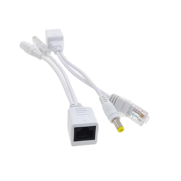 Pasif PoE Enjektör Kablo Seti rj45 ile  pasif poe adaptör uzatma seti - 4