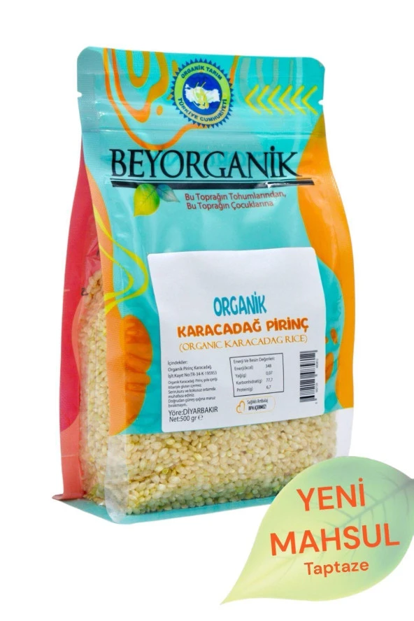 Beyorganik Karacadağ Organik Pirinç  500 g