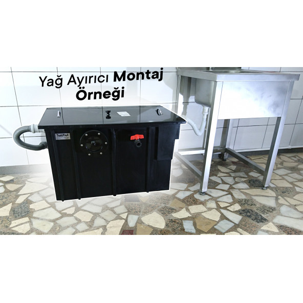 Tankplast 1 Lt Sn Yağ Tutucu-Yağ Ayırıcı-Tezgah Altı Polietilen (HDPE)Yerli Üretim - 3