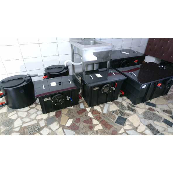 Tankplast 1 Lt Sn Yağ Tutucu-Yağ Ayırıcı-Tezgah Altı Polietilen (HDPE)Yerli Üretim - 4